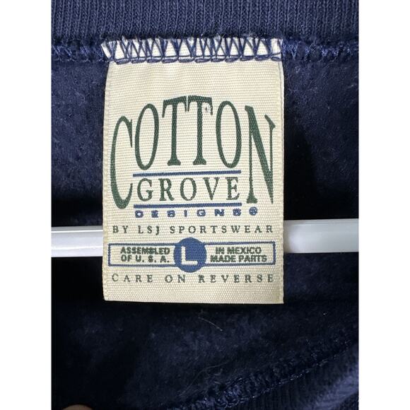 Vintage Wolf Sweatshirt Timber Wolf Blue Graphic Men’s Size Large *Stain* - Picture 3 of 4